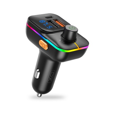 XO FM трансмитер BCC09 Bluetooth MP3 автомобилно зарядно 25W черен