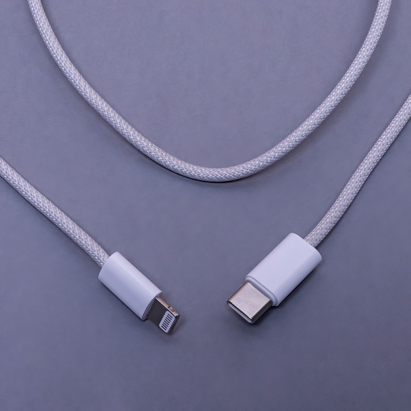 Maxlife MXUC-06 USB-C - Lightning кабел 1.0 m 20W сив найлон