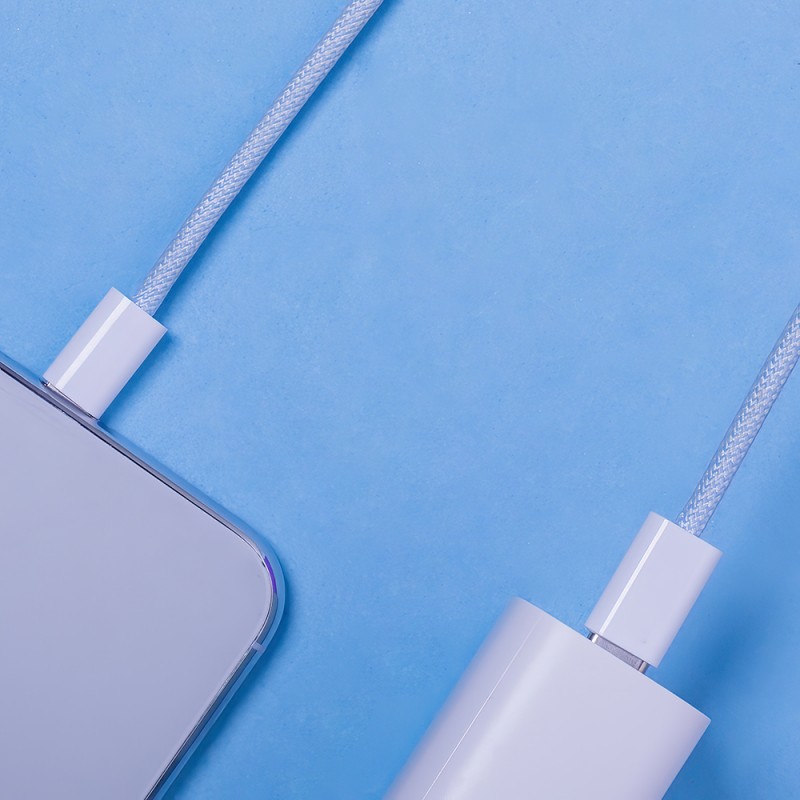 Maxlife кабел MXUC-06 USB-C - USB-C 1,0 m 20W син найлонов