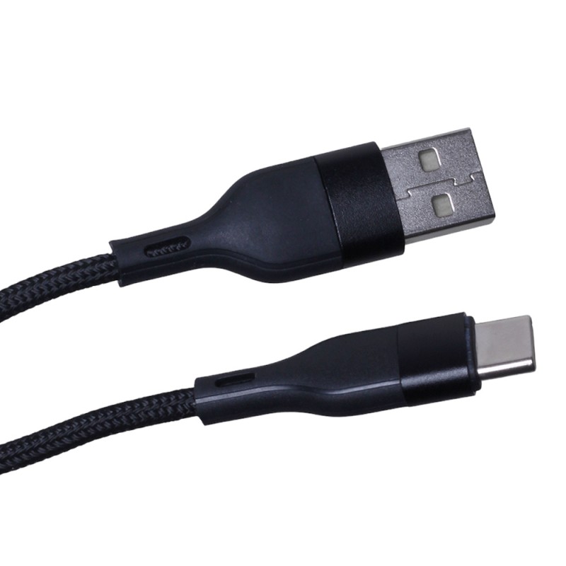 Maxlife MXUC-07 USB - USB-C кабел 1.0 m 3A черен найлон