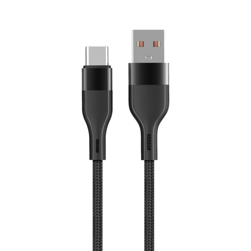 Maxlife MXUC-07 USB - USB-C кабел 1.0 m 3A черен найлон