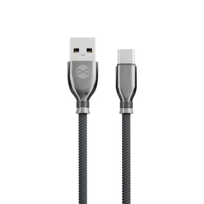 Forever Tornado USB - USB-C кабел 1.0 m 3A черен