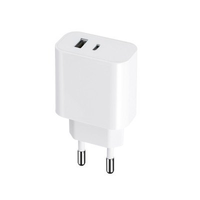 Maxlife PD QC MXTC-06 мрежово зарядно устройство 1x USB-C 1x USB 30W бяло