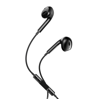 Кабелни слушалки за поставяне в ушите Maxlife MXEP-04 USB-C, черни