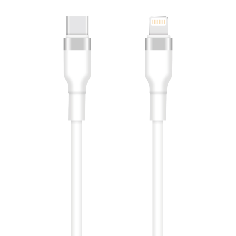 Setty USB-C - Lightning кабел 1m 3A KSC-L-130 бял