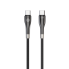 Forever Sleek USB-C - USB-C кабел 1.0 m 60W черен