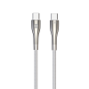 Forever Sleek USB-C - USB-C кабел 1.0 m 60W бял