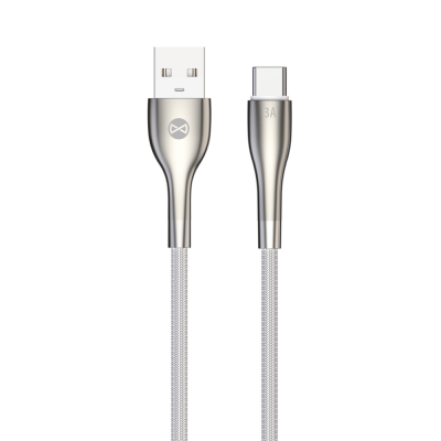 Forever Sleek USB - USB-C кабел 1.0 m 3A бял