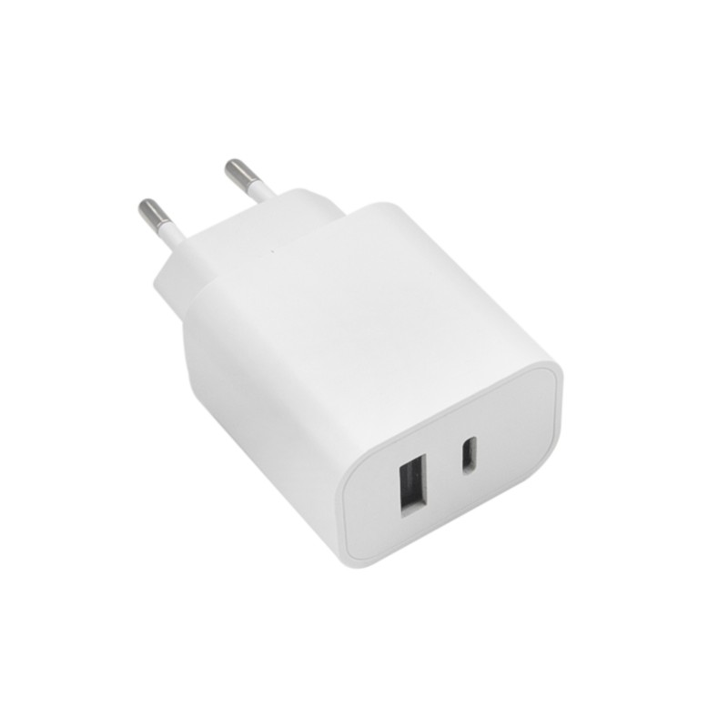 Maxlife PD QC MXTC-06 мрежово зарядно устройство 1x USB-C 1x USB 30W бяло