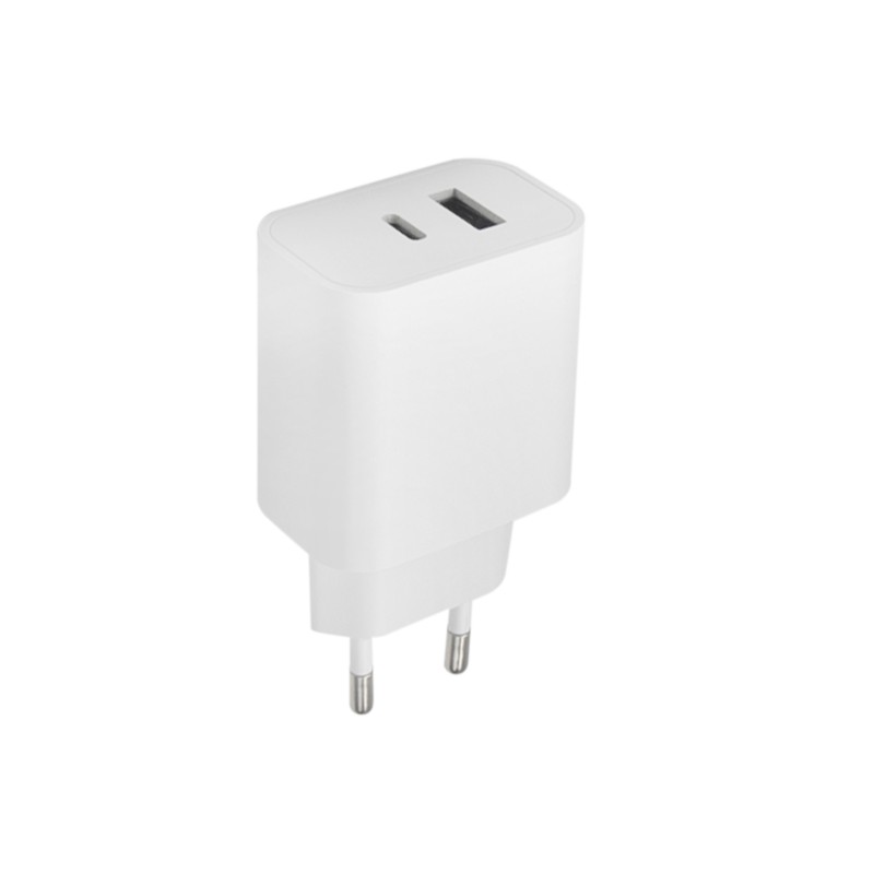 Maxlife PD QC MXTC-06 мрежово зарядно устройство 1x USB-C 1x USB 30W бяло