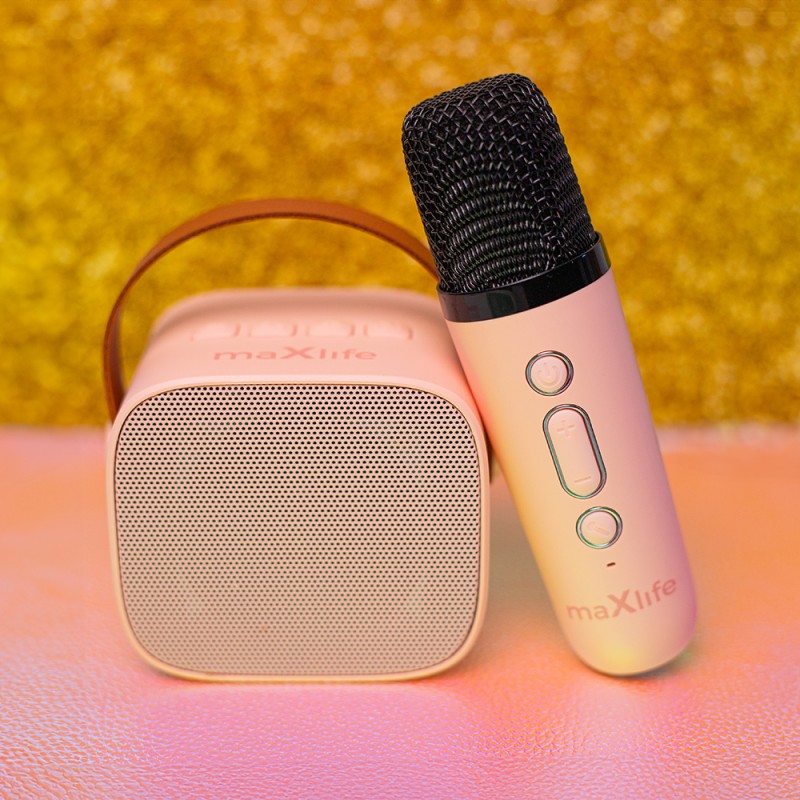 Maxlife Bluetooth караоке комплект MXKS-100 розов