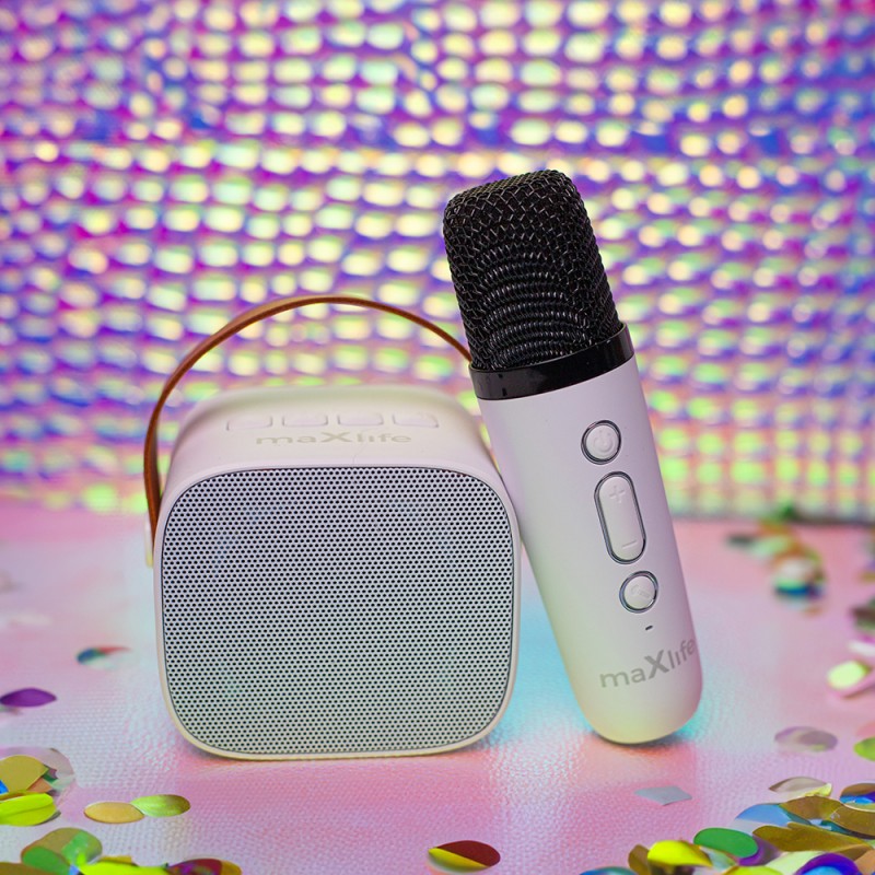 Maxlife Bluetooth караоке комплект MXKS-100 бял