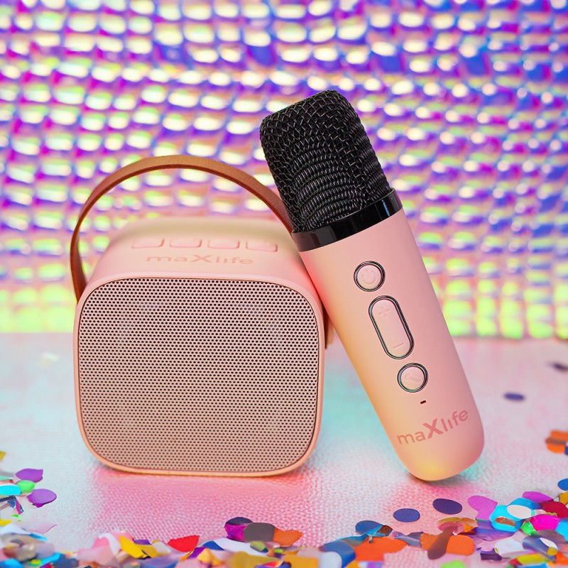 Maxlife Bluetooth караоке комплект MXKS-100 розов
