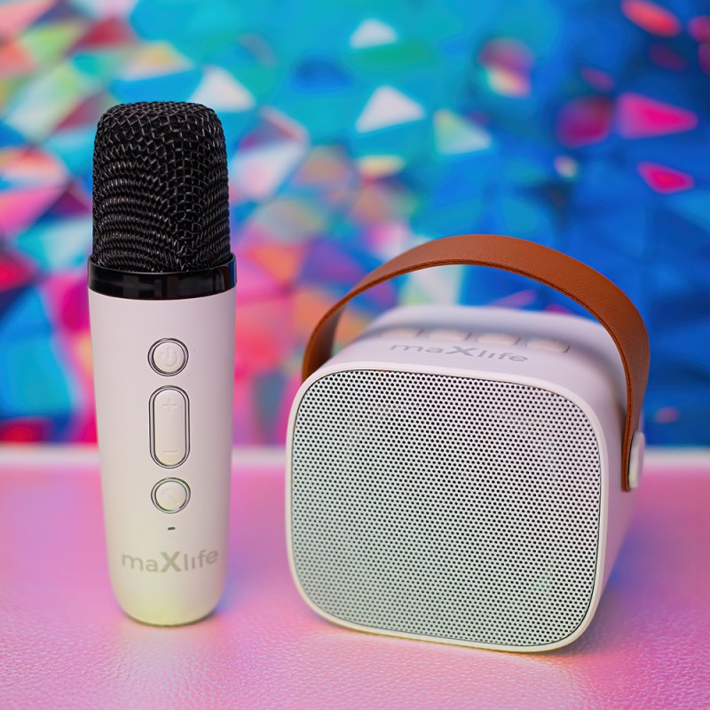 Maxlife Bluetooth караоке комплект MXKS-100 бял