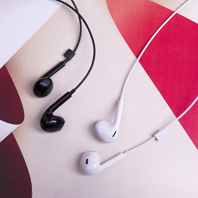 Кабелни слушалки за поставяне в ушите Maxlife MXEP-04 USB-C, бели