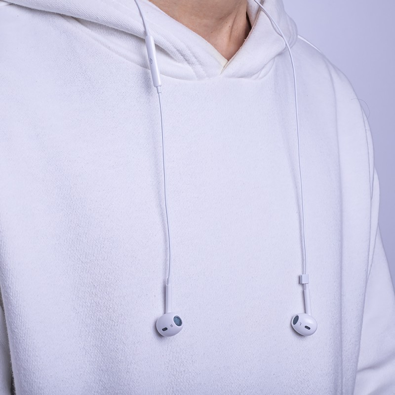 Кабелни слушалки за поставяне в ушите Maxlife MXEP-04 USB-C, бели