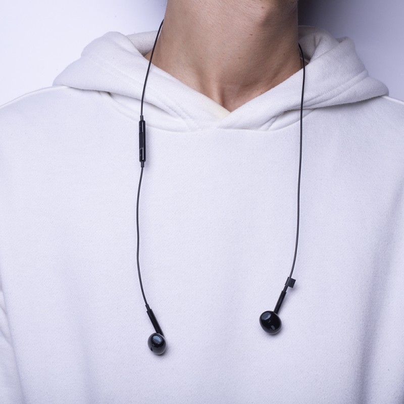 Кабелни слушалки за поставяне в ушите Maxlife MXEP-04 USB-C, черни
