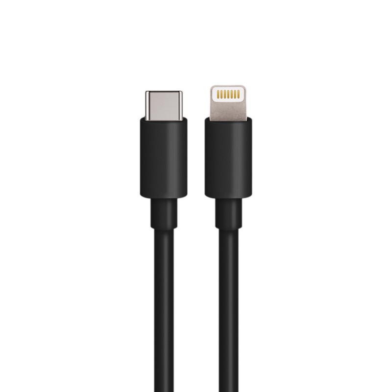 Maxlife зарядно за кола PD QC MXCC-04 1x USB-C 1x USB 20W черно + USB-C - Lightning 27W кабел