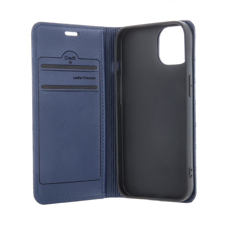 Калъф Smart Caro за Honor 600 / Honor 600 Pro, тъмносин