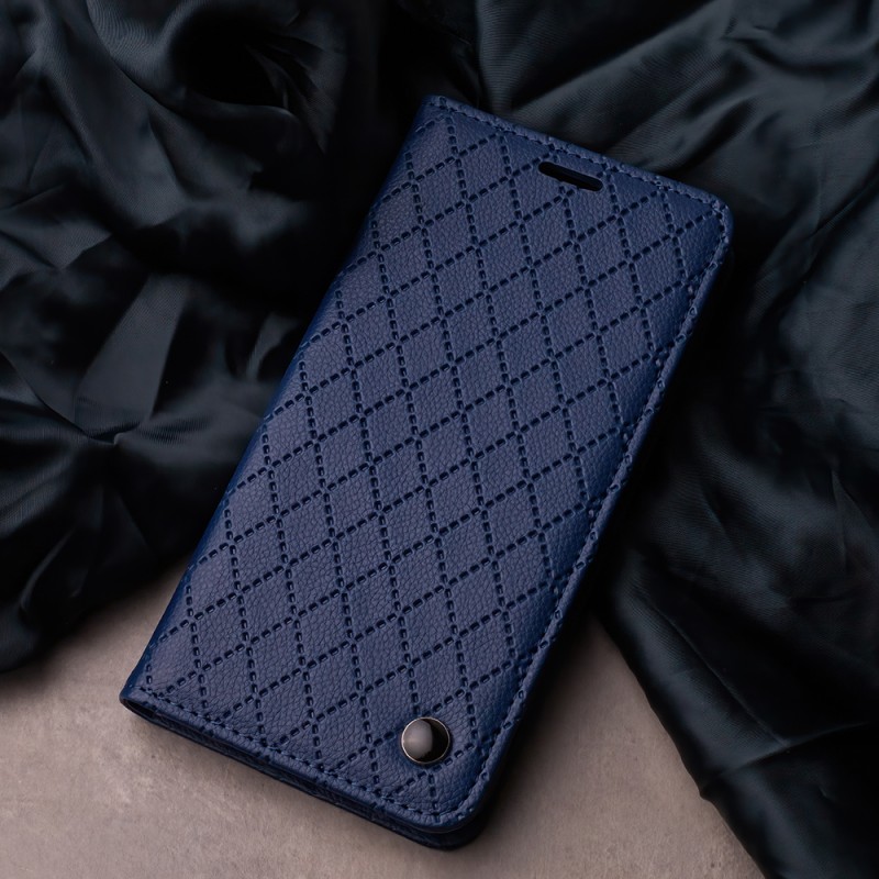 Калъф Smart Caro за Honor 600 / Honor 600 Pro, тъмносин