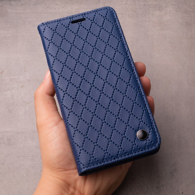 Калъф Smart Caro за Honor 600 / Honor 600 Pro, тъмносин