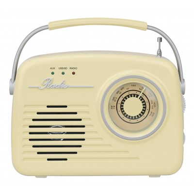 Setty Bluetooth колонка с радио Retro P350 бежова