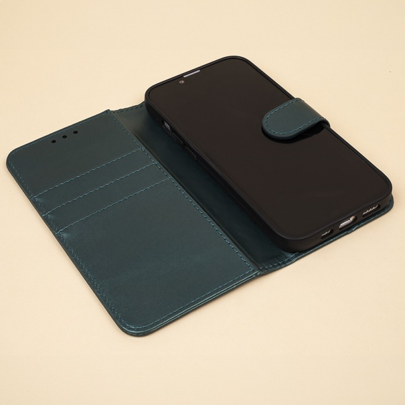 Калъф Smart Classic за iPhone 16e / 17e, тъмно зелен