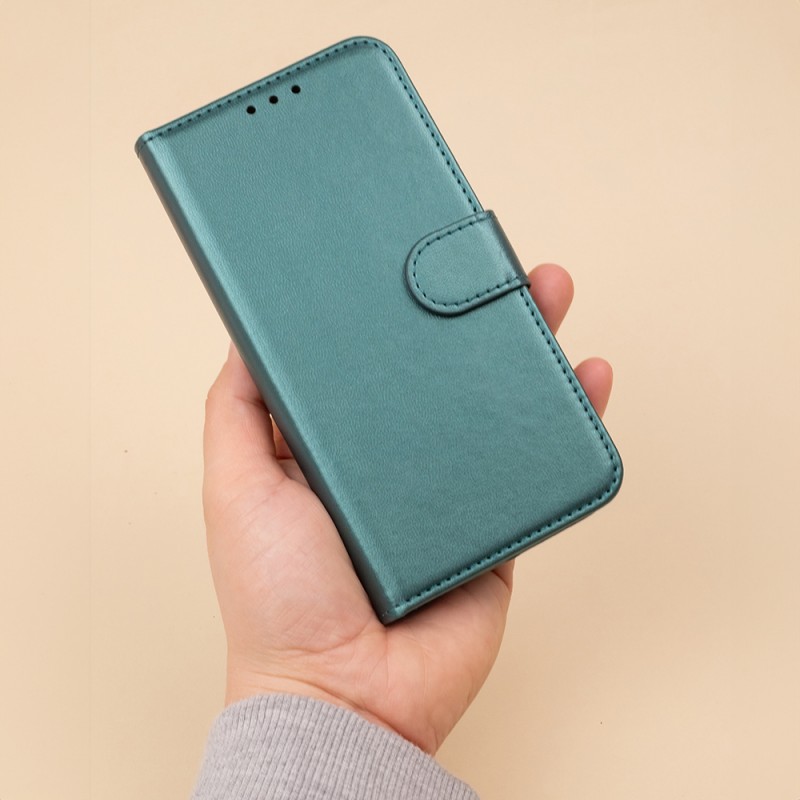 Калъф Smart Classic за iPhone 16e / 17e, тъмно зелен