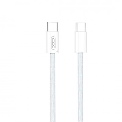 XO кабел NB-Q260A PD USB-C - USB-C 1m бял 60W