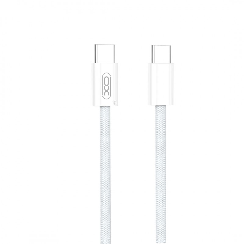 XO кабел NB-Q260A PD USB-C - USB-C 1m бял 60W