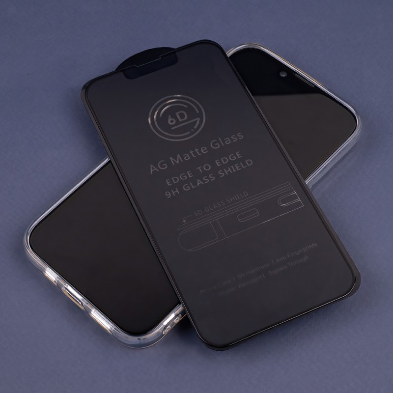 Закалено матово стъкло 6D за iPhone 16 Pro / 17