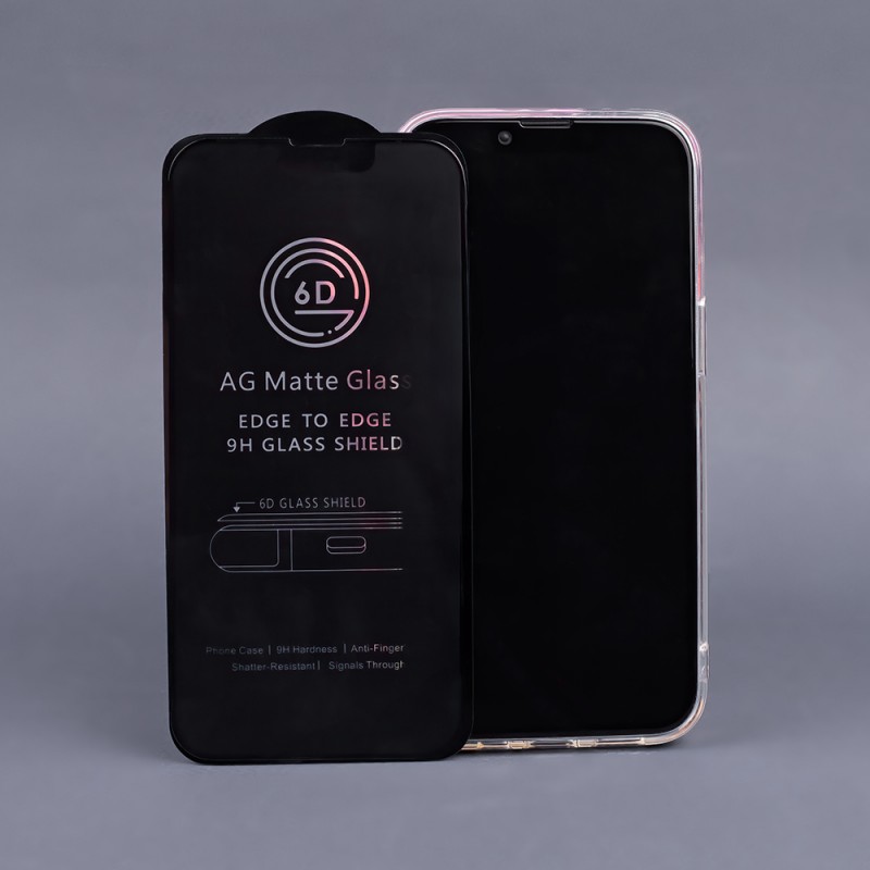 Закалено матово стъкло 6D за iPhone 16 Pro / 17
