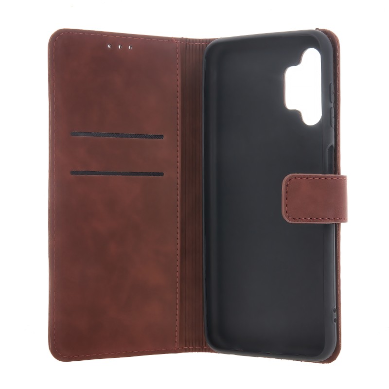 Калъф Smart Velvet за Xiaomi Redmi Note 14 4G (Global) кафяв (164.84 x 78.15 x 8.16 mm)