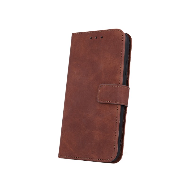 Калъф Smart Velvet за Xiaomi Redmi Note 14 4G (Global) кафяв (164.84 x 78.15 x 8.16 mm)