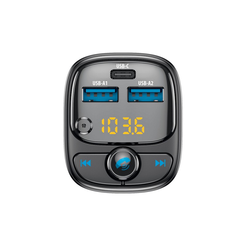 Forever transmiter FM BT 2 x USB-A 1 x USB-C PD 30W TR-370 czarny