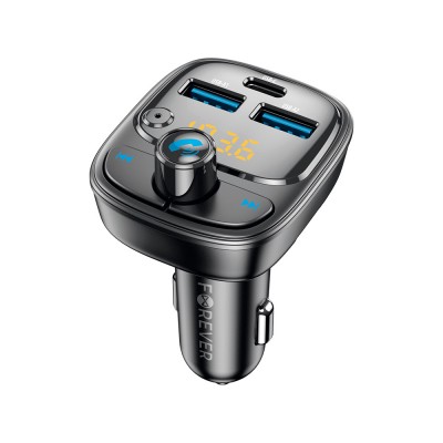 Forever FM BT предавател 2 x USB-A 1 x USB-C PD 30W TR-370 черен