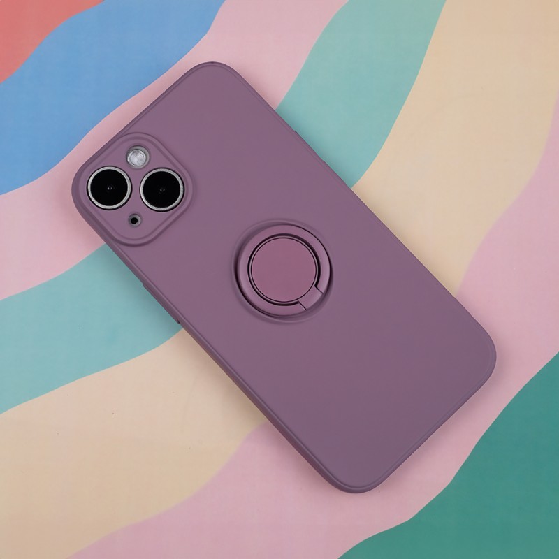 Капак Finger Grip за iPhone 15 Pro 6.1" светло лилав