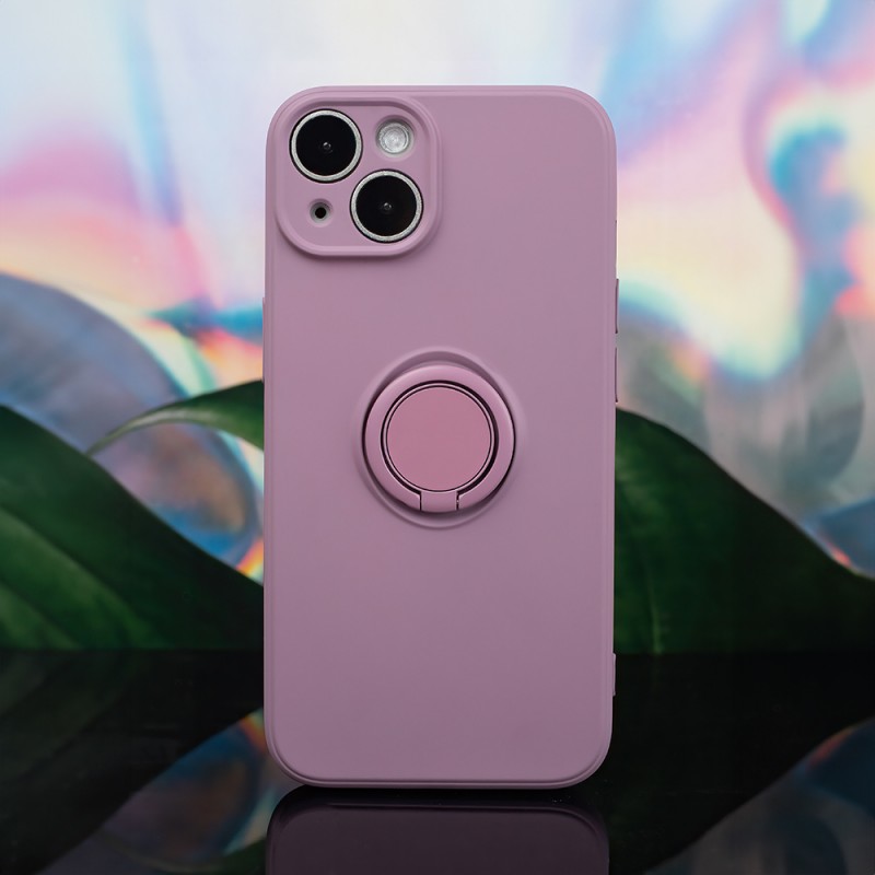 Капак Finger Grip за iPhone 15 Pro 6.1" светло лилав