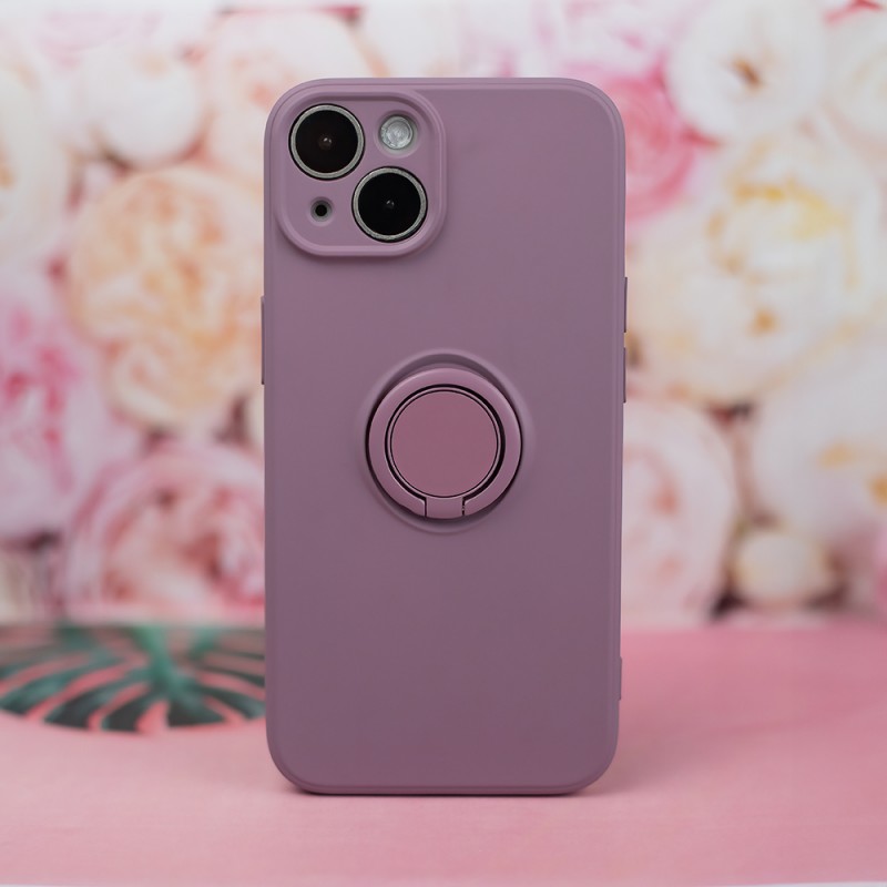 Капак Finger Grip за iPhone 15 Pro 6.1" светло лилав