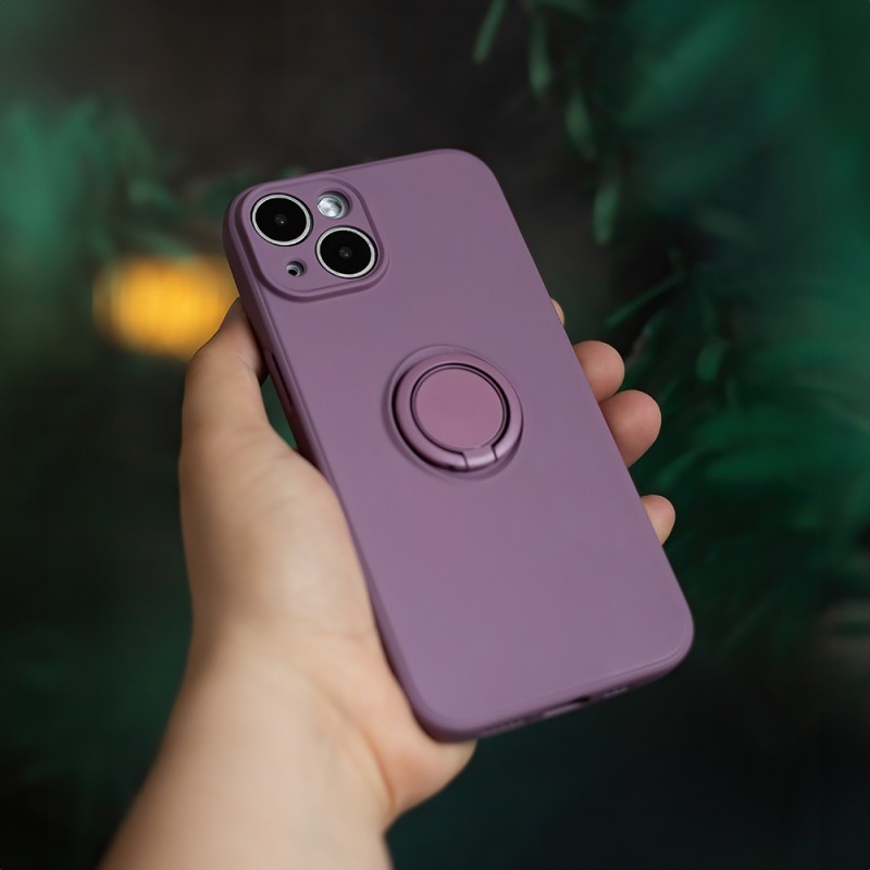 Капак Finger Grip за iPhone 15 Pro 6.1" светло лилав
