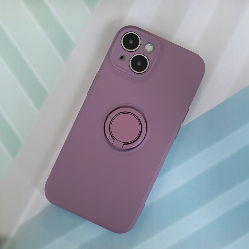 Капак Finger Grip за iPhone 15 Pro 6.1" светло лилав