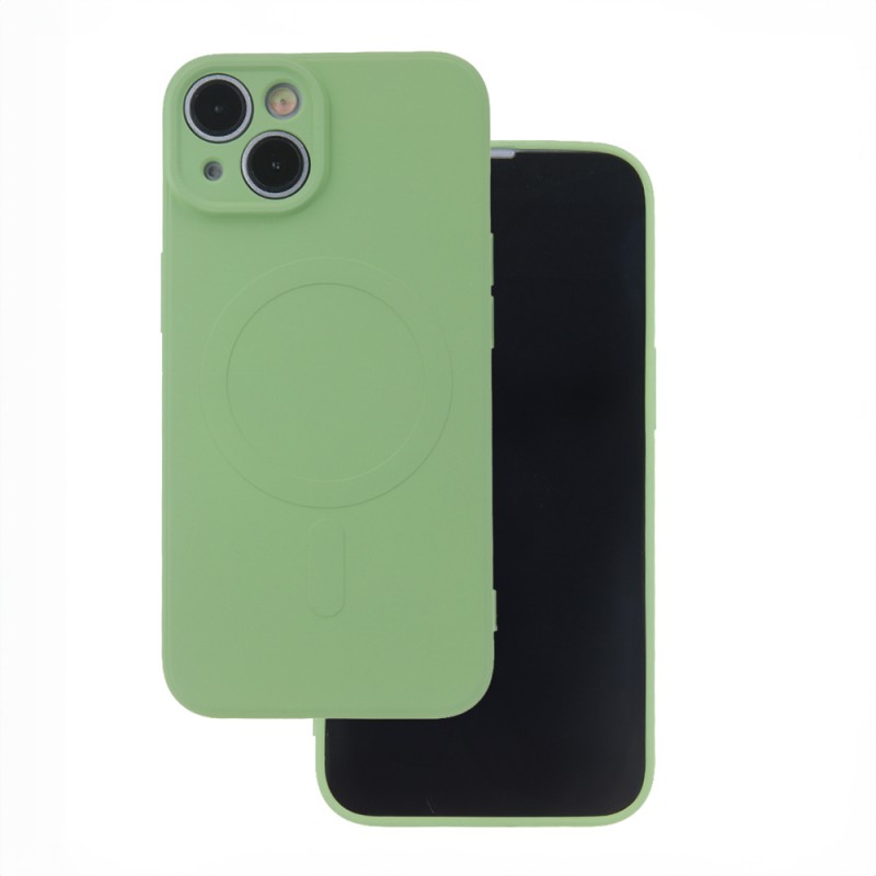 Капак Simple Color Mag за iPhone 16e / 17e светло зелен