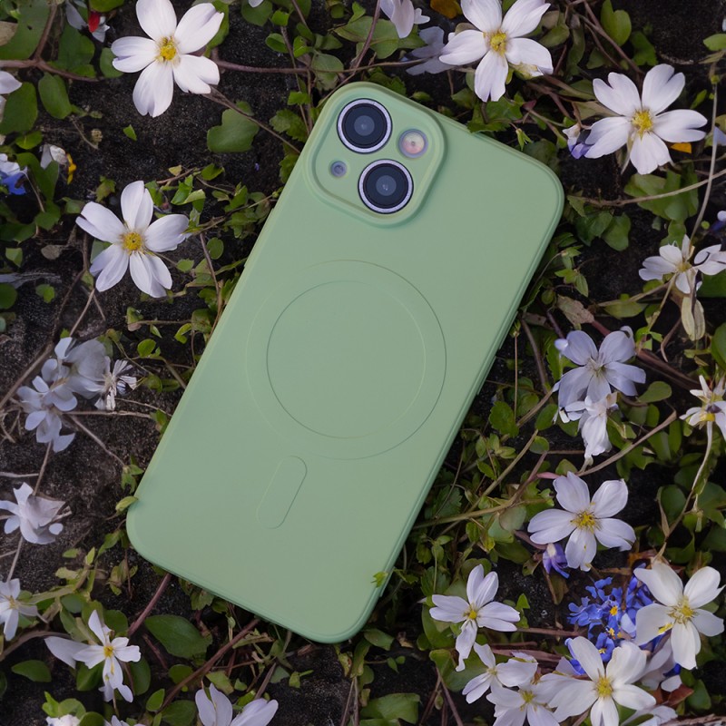 Капак Simple Color Mag за iPhone 16e / 17e светло зелен