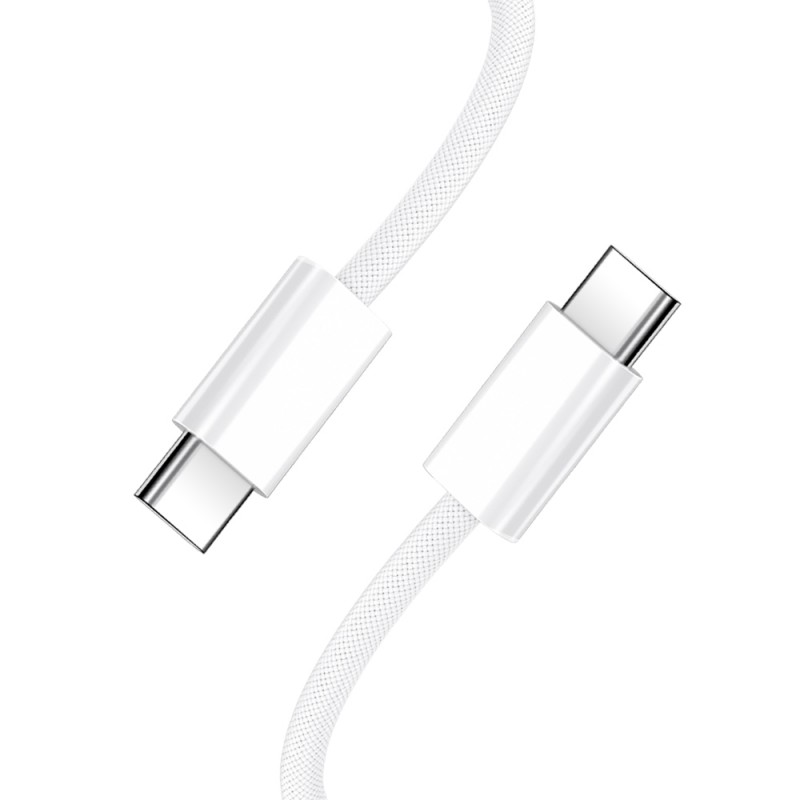 BWOO кабел USB-C - USB-C 1m 60W за iPhone 15 BO-X284 бял