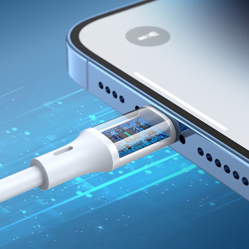 BWOO кабел USB-C - Lightning 1m 27W ABS + TPE X283 C-L бял