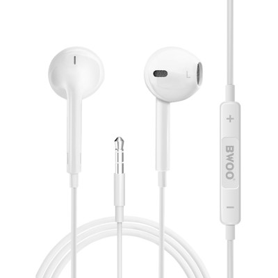 BWOO слушалки BO-HF05 Wired Earphone 3.5mm стерео бели