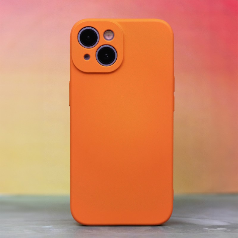Силиконов капак за Xiaomi Redmi 13c 5G оранжев