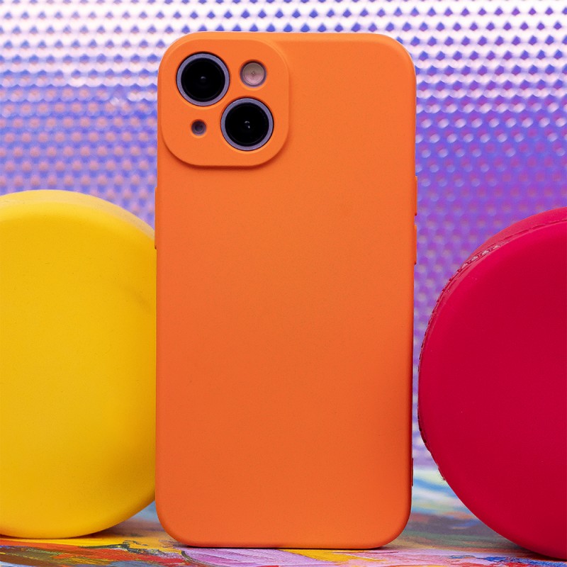 Силиконов капак за Xiaomi Redmi 13c 5G оранжев