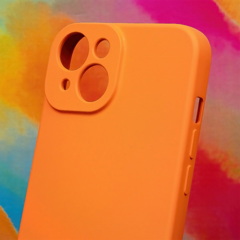Силиконов капак за Xiaomi Redmi 13c 5G оранжев