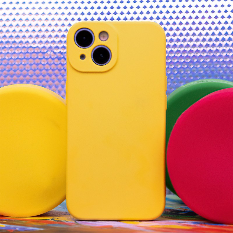 Силиконов капак за Xiaomi Redmi 13c 5G жълт